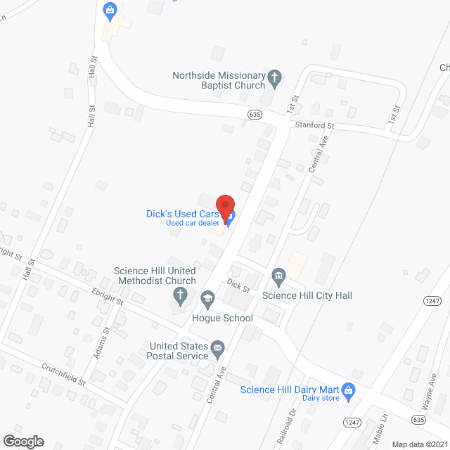 Clifty Heights Baptist Rtrmnt in google map