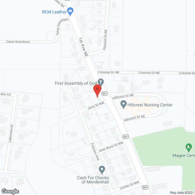 Hillcrest Health Center in google map