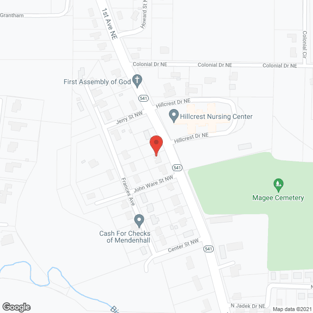 Bryants Residential Care Facility in google map