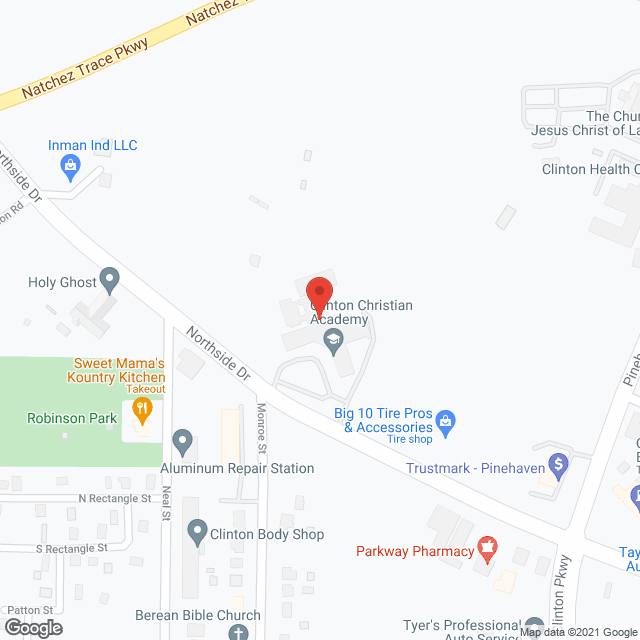 Clinton Health & Rehab Ctr in google map