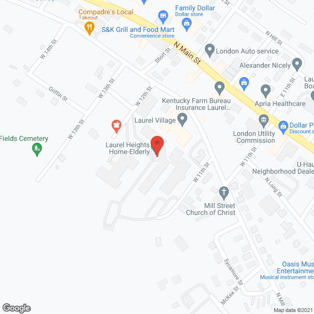 Laurel Heights Home-Elderly in google map
