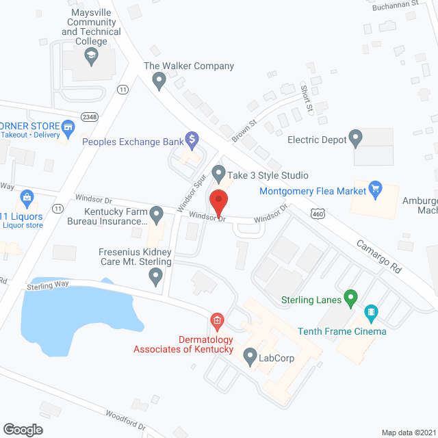 Windsor Care Center in google map