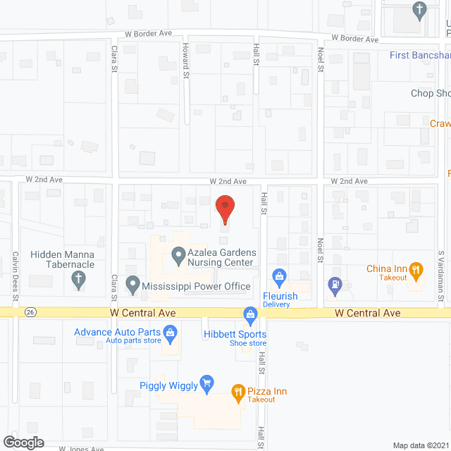 Azalea Gardens Nursing Ctr in google map