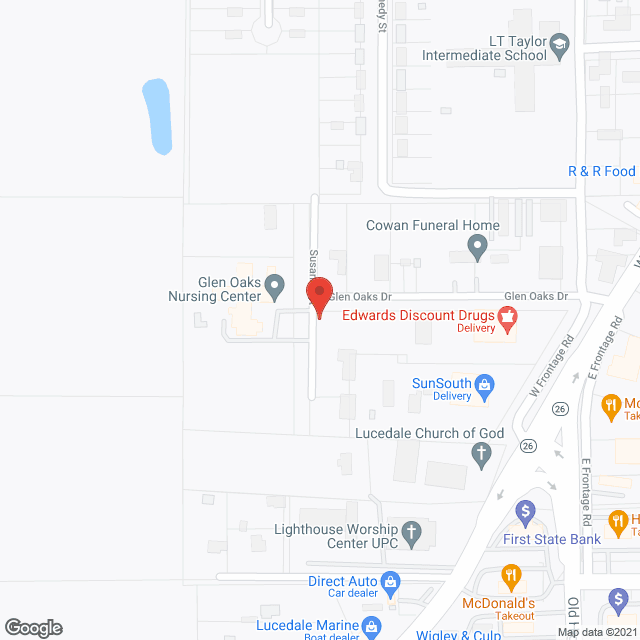 Glen Oaks Nursing Home in google map
