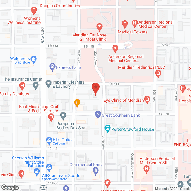 Meridian Long Term Care in google map