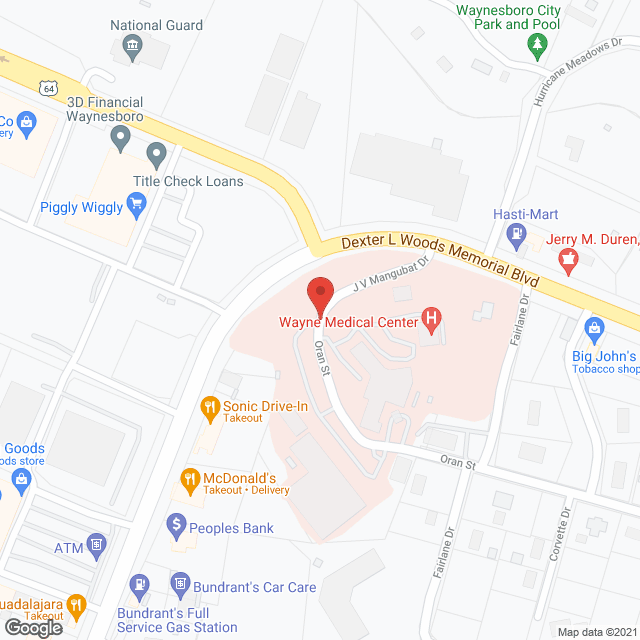 Wayne County Nursing Home in google map