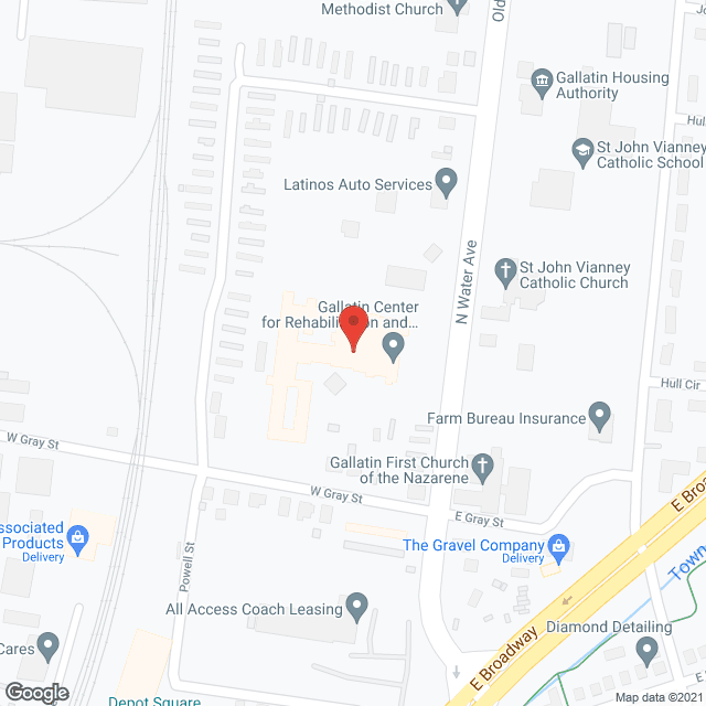 Gallatin Center for Rehab and Healing in google map