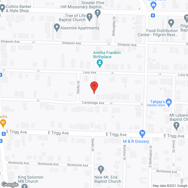 Steward Care Home in google map