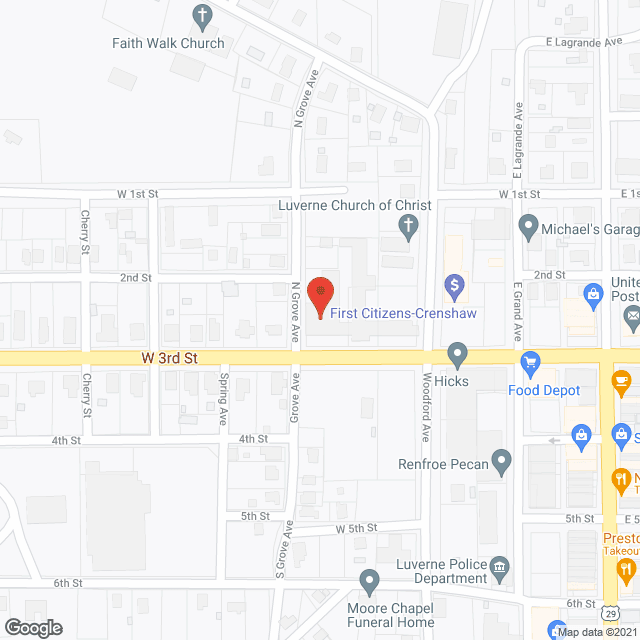 Luverne Nursing Facility in google map