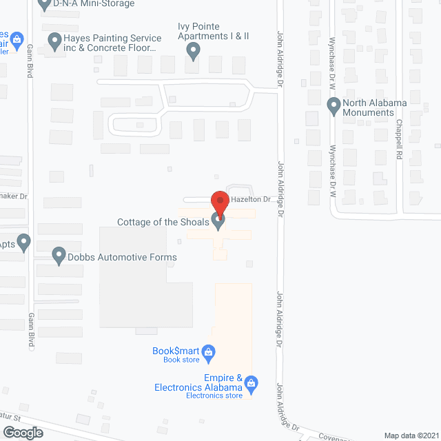 Cottage Of The Shoals in google map