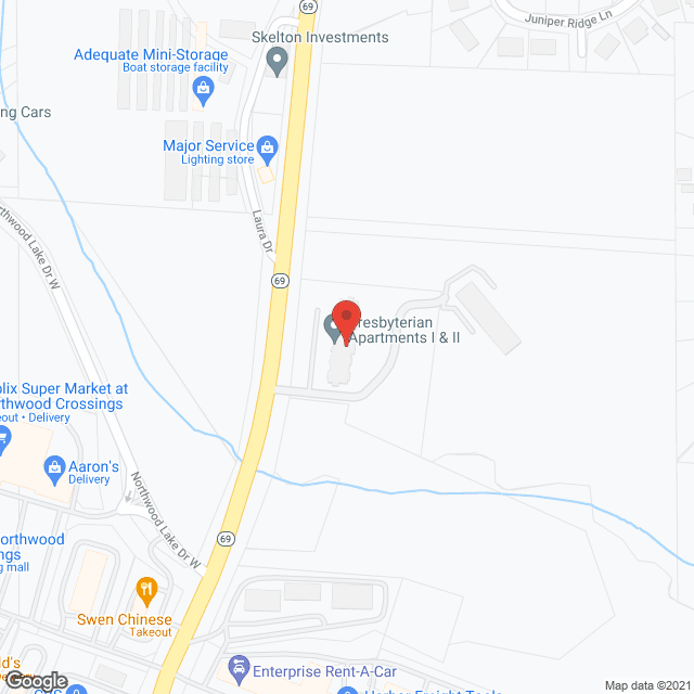 Presbyterian Apartments in google map