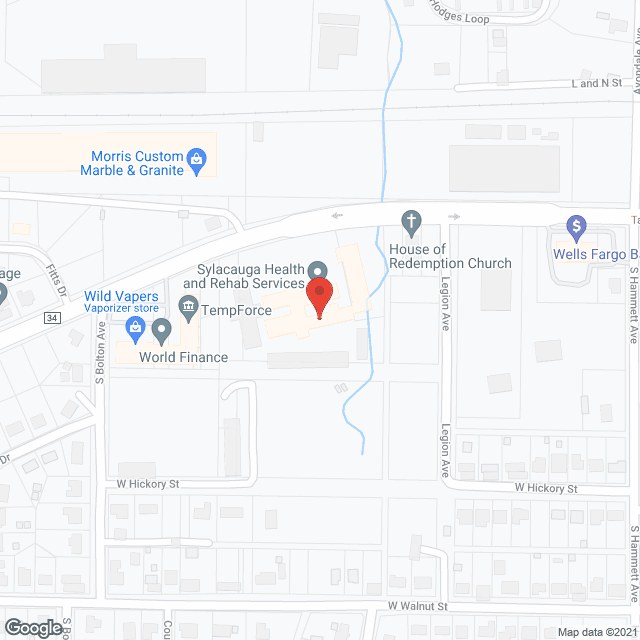 Sylacauga Health Care in google map