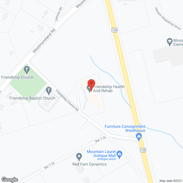 Friendship Health Care Ctr in google map