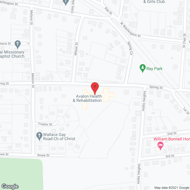 Avalon Health & Rehab in google map