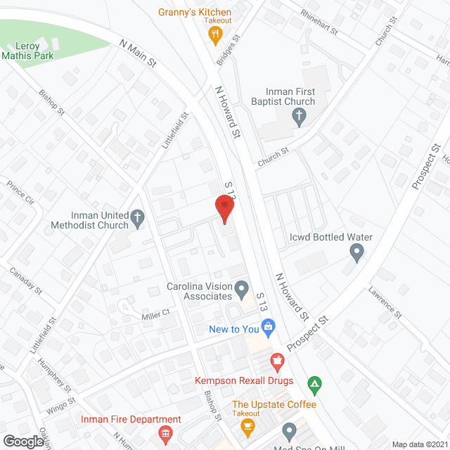 Inman Health Care Inc in google map