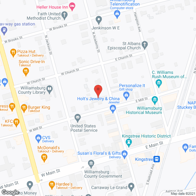Kingstree Residential Care in google map