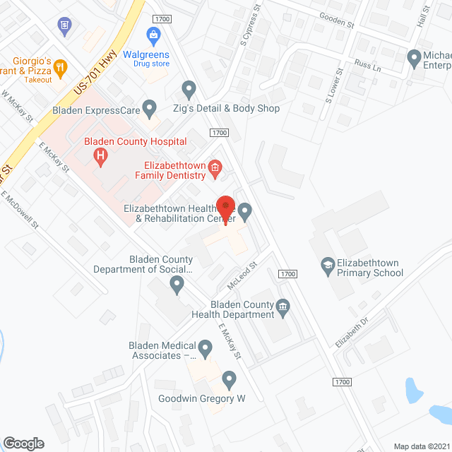 Genesis Elder Care Rehab in google map