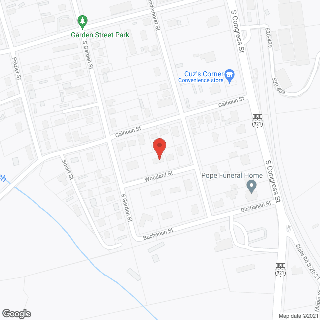 Woodward Street Community in google map