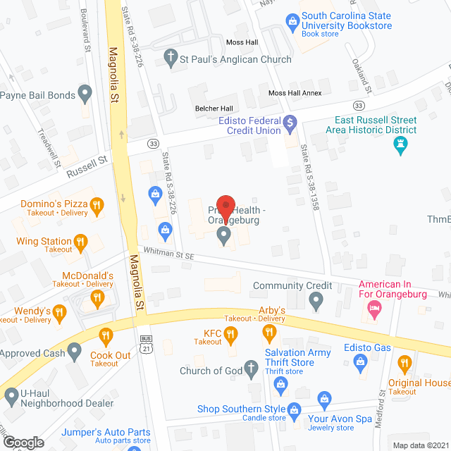 PruittHealth - Orangeburg in google map