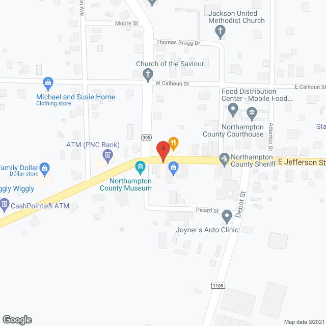 Hampton Woods Apartment Office in google map