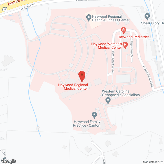 Haywood Regional Medical Ctr in google map