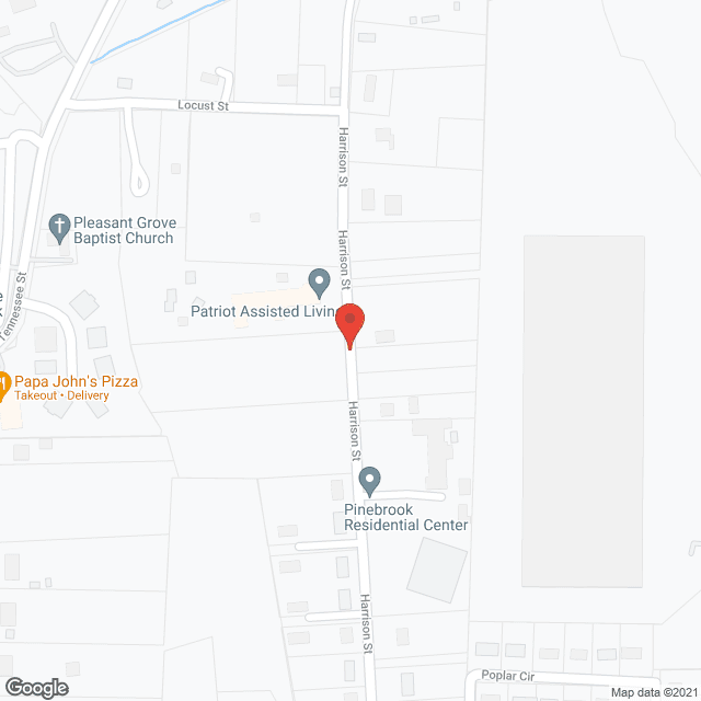 Pinebrook Residental Ctr in google map