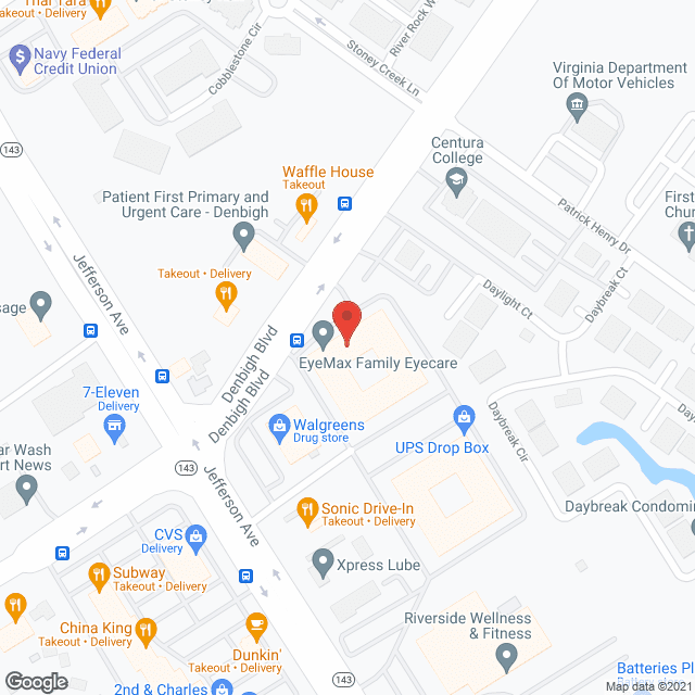 Riverside Adult Day Care in google map
