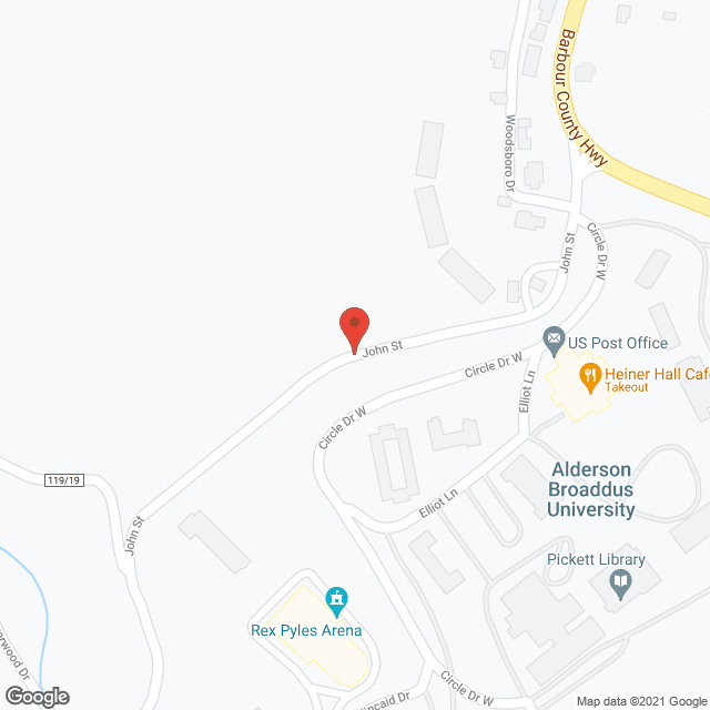 Broaddus Long Term Care in google map
