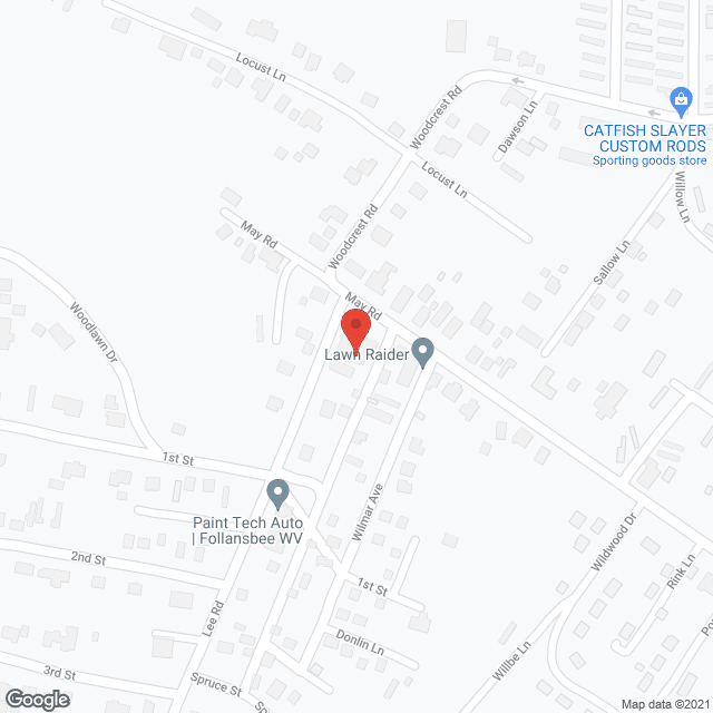 Golden Oaks Residential Board in google map