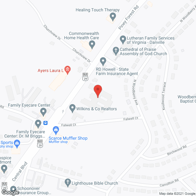 Piney Forest Health Care Ctr in google map