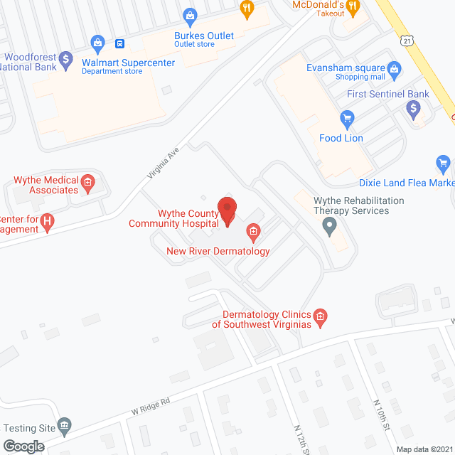 Wythe County Community Hosp in google map