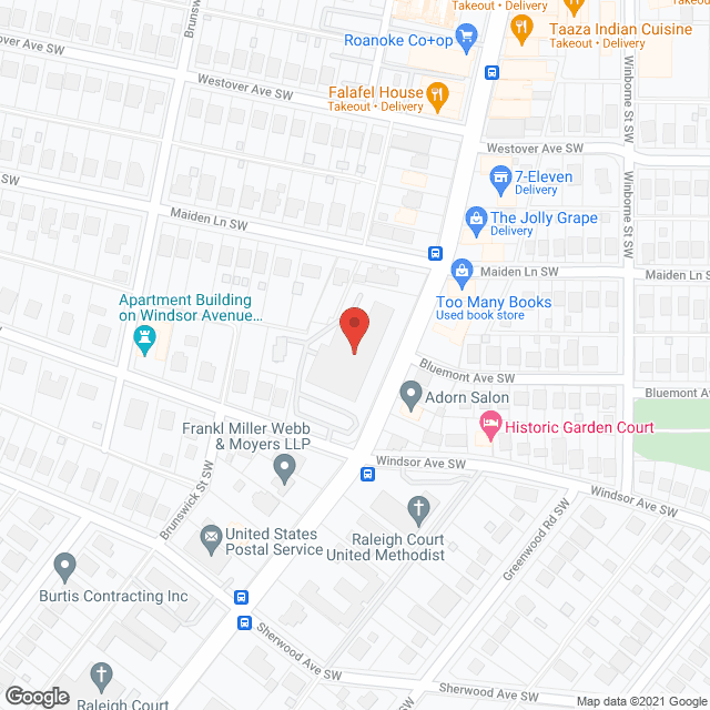 Raleigh Court Health Care Ctr in google map