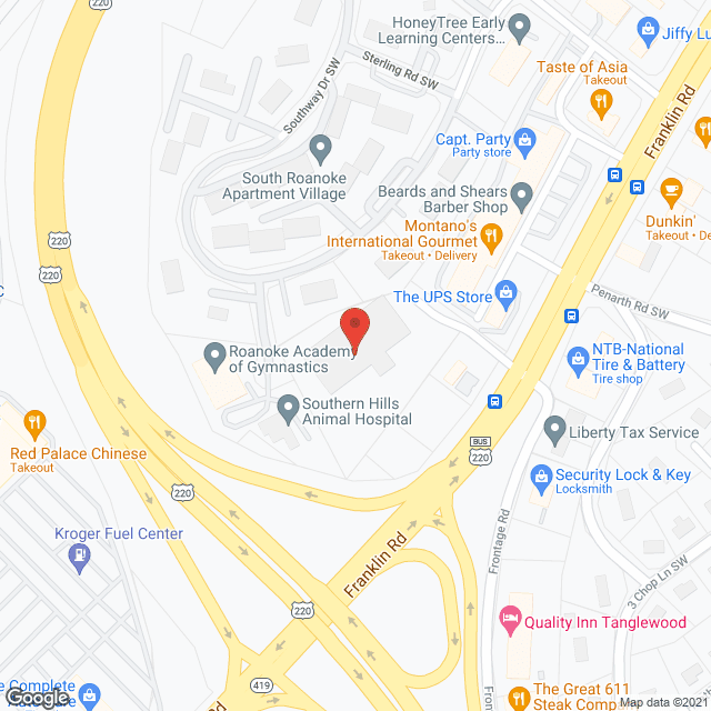 South Roanoke Nursing Home in google map