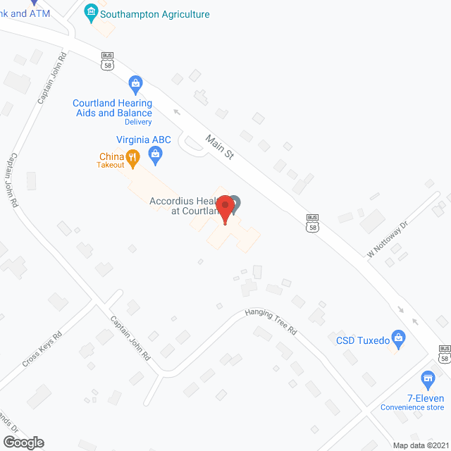 Courtland Health Care Ctr in google map