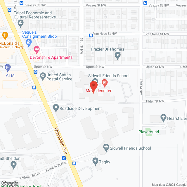 The Washington Home in google map