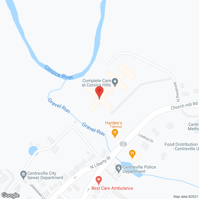 Corsica Hills Center in google map