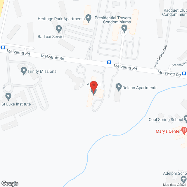 Manor Care Adelphi in google map