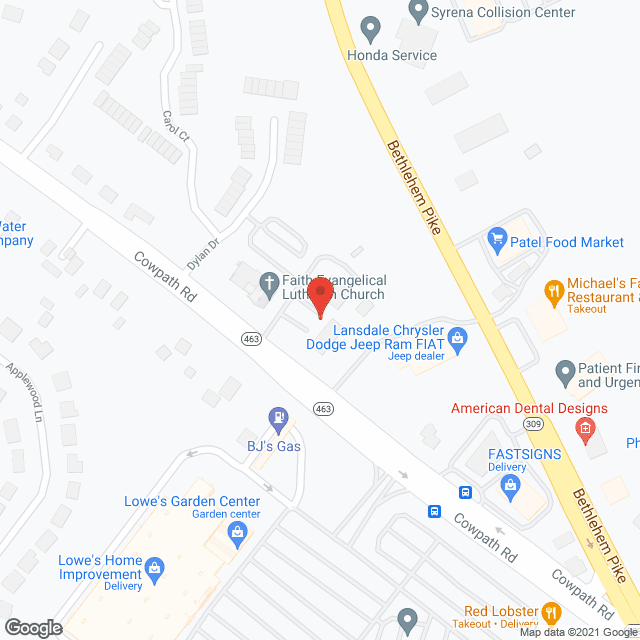 Montgomery Adult Daily Living in google map