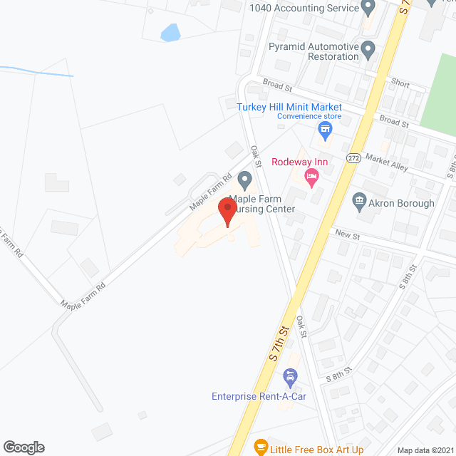 Maple Farm Nursing Ctr in google map