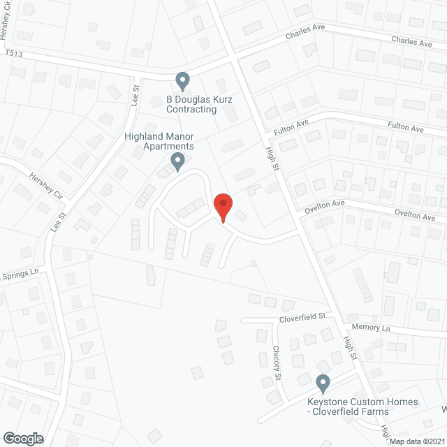 Highland Manor Apts in google map
