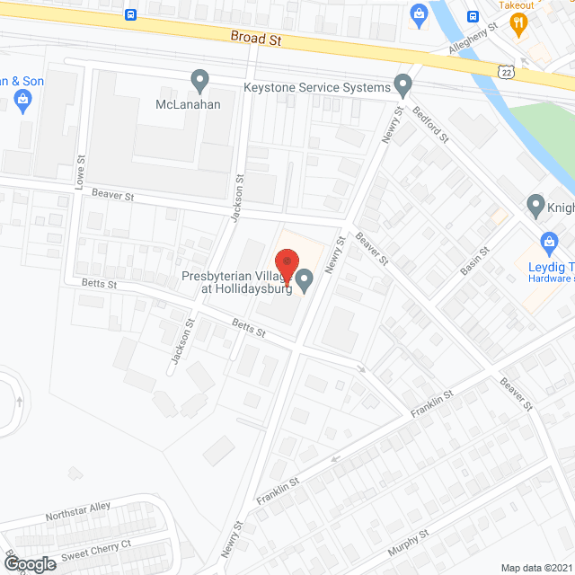 Presbyterian Village at Hollidaysburg in google map
