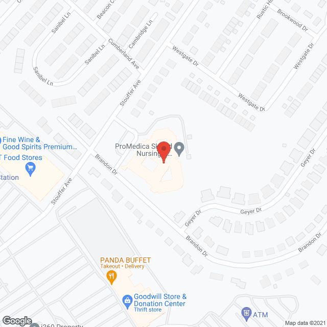 Manor Care Health Svc in google map