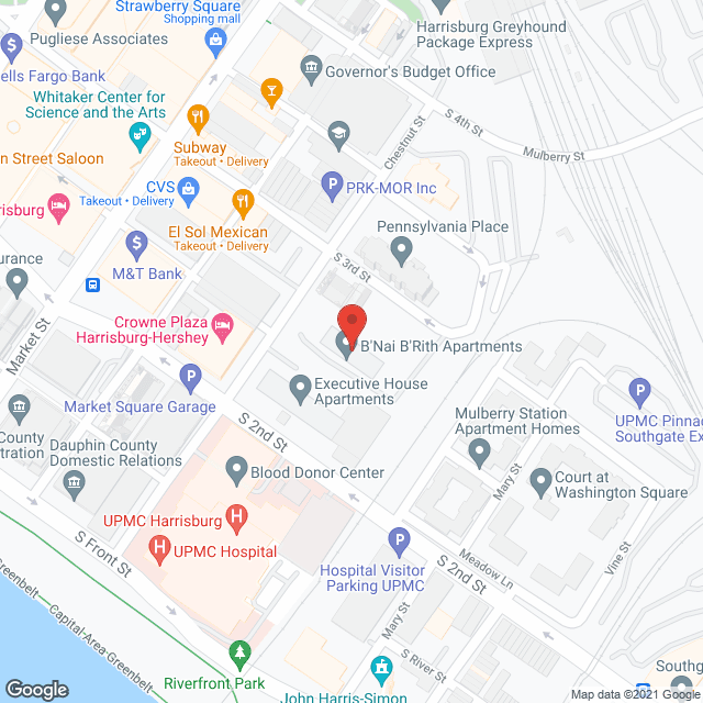 B'Nai B'Rith Apartments in google map