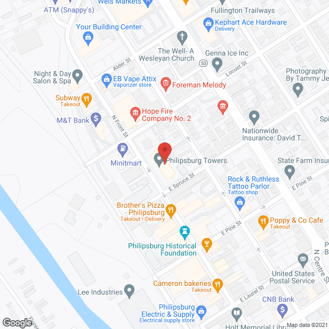 Philipsburg Towers in google map