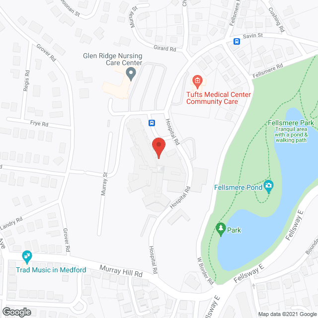 Malden Hospital TCU in google map