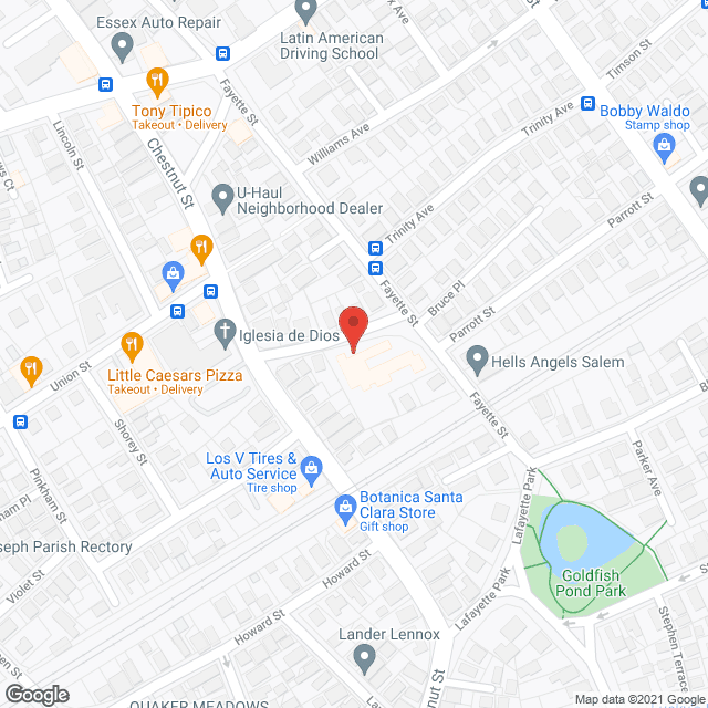 Olive Street Congregate in google map