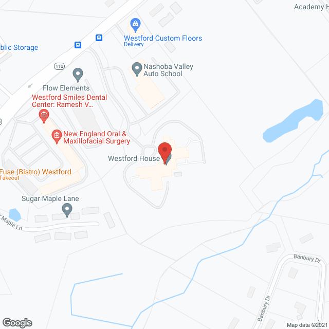 Westford House in google map