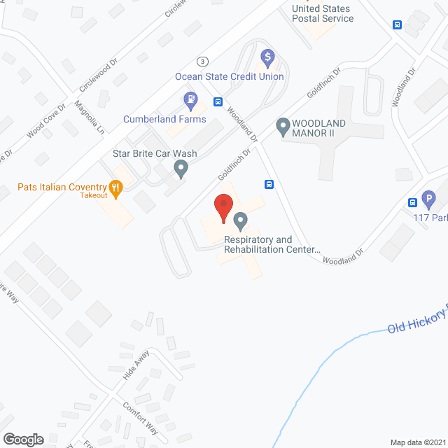 Coventry Health Ctr in google map