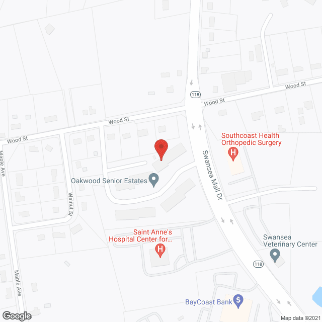 Oakwood Senior Estates in google map