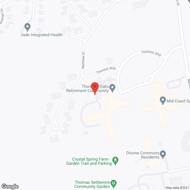 Thornton Hall Assisted Living in google map